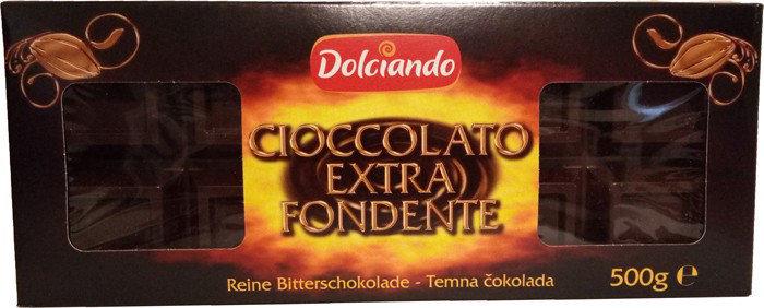 Итальянский шоколад черный Dolciando Extra Fondente, 500 грамм (50% ...