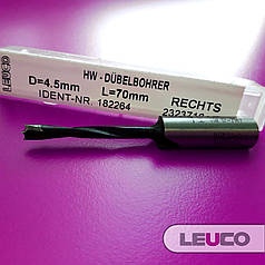 4,5x70x35x10 Глухе свердло Leuco без напрямної канавки (праве)