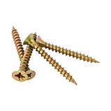 Шуруп універсальний жовтий 2,5х25, шуруп оцинкований (уп.100шт.), фото 2