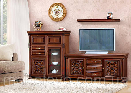 Гранда вітальня 2 1570х3300х450мм патина Скай, фото 1