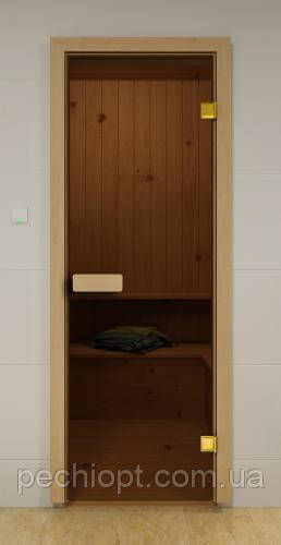 Скляні двері для лазні та сауни 80х200