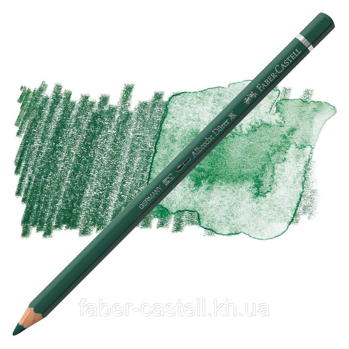 Олівець акварельний кольоровий Faber-Castell Albrecht Dürer колір ялівцева зелень (Juniper Green) № 165, 117665