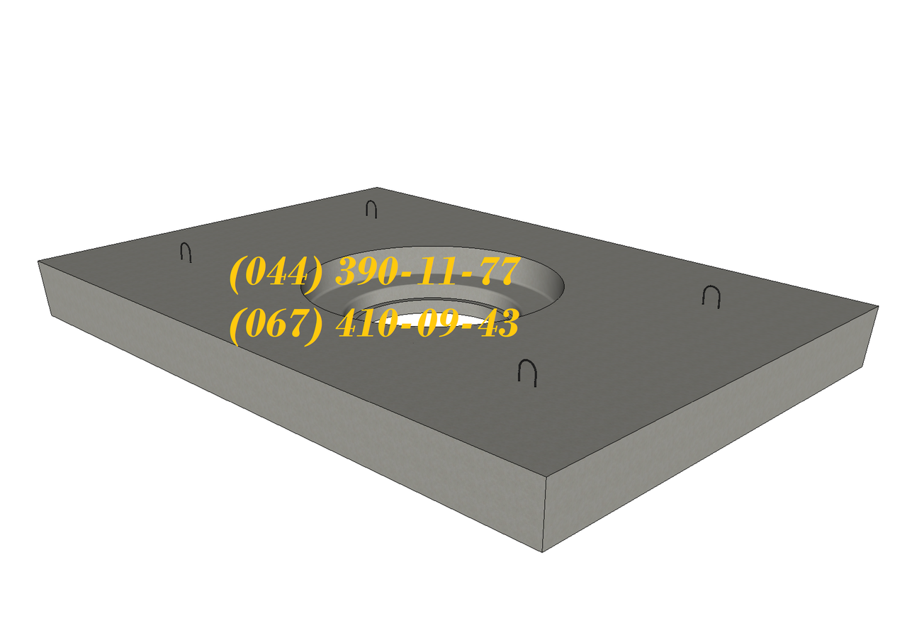 Плити дорожнього покриття ПД 6 (з отвором під люк), великий вибір ЗБВ. Доставка в будь-яку точку України.