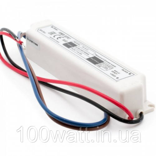 Блок живлення герметичний SLIM PLASTIC 12V 5A 60W для світлодіодної стрічки 1013428