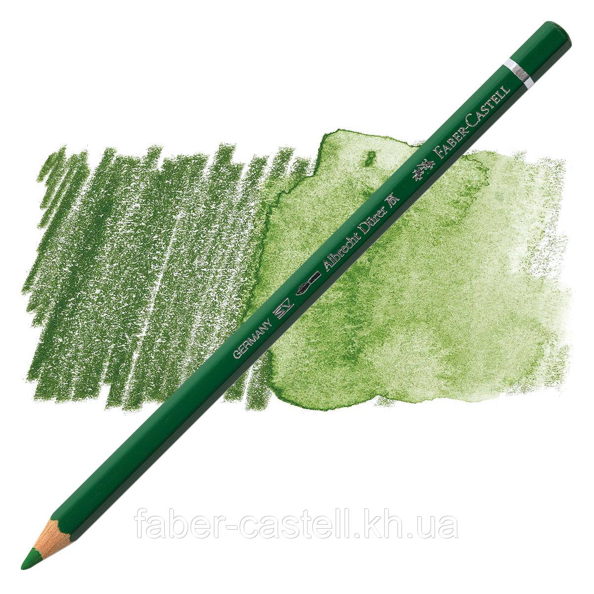 Олівець акварельний кольоровий Faber-Castell Albrecht Dürer колір оливковий (Permanent Olive Green) №167, 117667