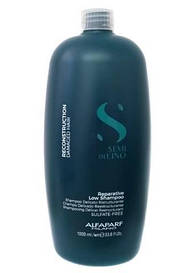 Безсульфатний шампунь для реконструкції волосся Alfaparf Milano Semi Di Lino Reparative Low Shampoo 1000 ml