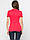 Червона жіноча футболка-поло LC Waikiki / ЛЗ Вайкікі з коміром, фото 2