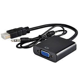 Адаптер HDMI - VGA + audio (перехідник, конвертер)