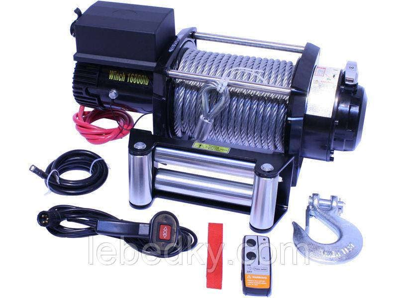 Лебідка евакуаторна 24 В, 7636 кг, Electrik Winch