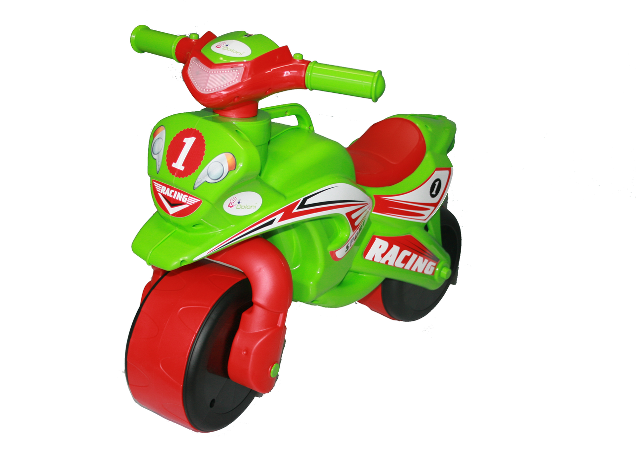 Мотоцикл-каталка, мотобайк дитячий із музикою і світлом.