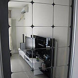Комплект акрилових дзеркал 10×10 см 1 мм 6 шт срібло, фото 4