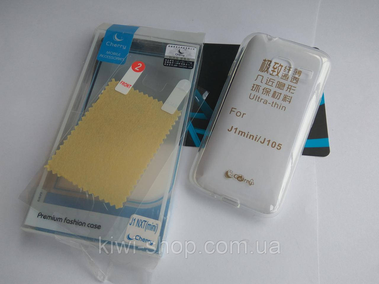 Силіконовий чохол для Samsung J1 mini / J105 + плівка