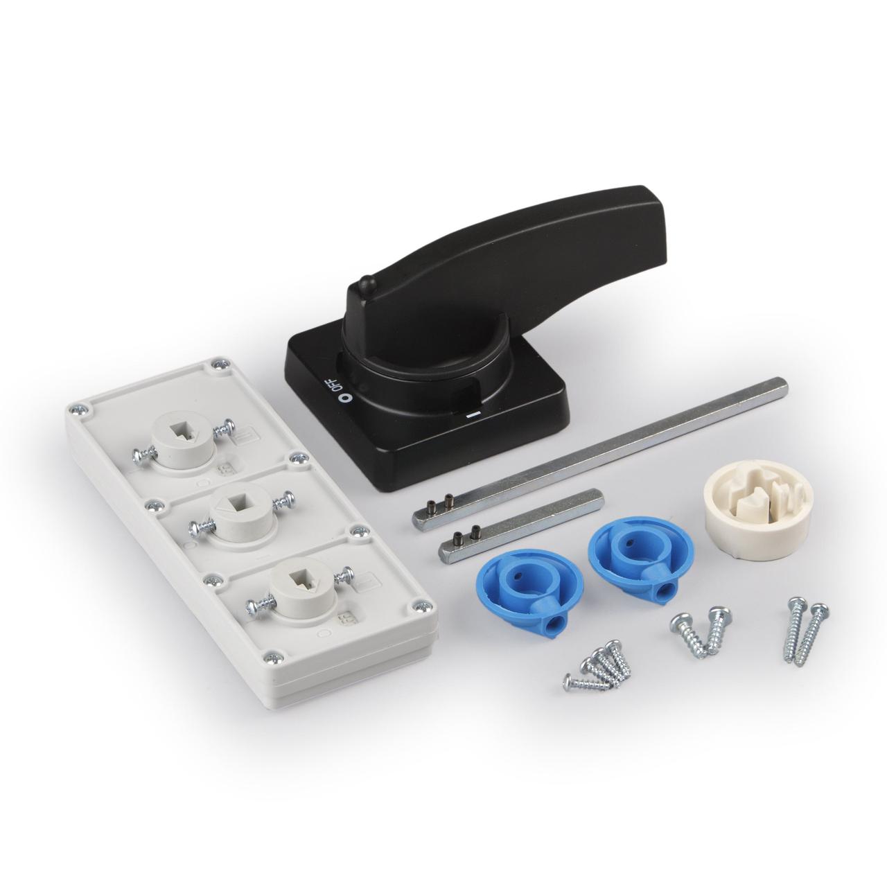 KK102.712 Комплект для перемикання, включаючи вали та чорну ручку, фото 1