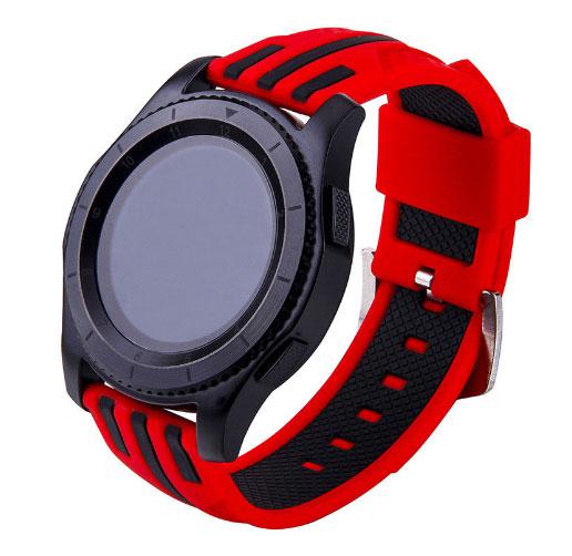 Силіконовий ремінець Primo Dart для годин Samsung Gear S3 Classic SM-R770 / Frontier RM-760 - Red&Black