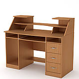 Комп'ютерний стіл Компаніт Комфорт-5 з надбудовою дсп, фото 5