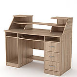 Комп'ютерний стіл Компаніт Комфорт-5 з надбудовою дсп, фото 6