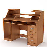 Комп'ютерний стіл Компаніт Комфорт-5 з надбудовою дсп, фото 7