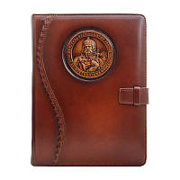 Кожаный ежедневник не датированный Князь Владимир Privilege 260012 А5 15х21 см. коричневый