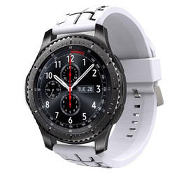 Силіконовий ремінець Primo Splint для годинника Samsung Gear S3 Classic SM-R770 / Frontier RM-760 - White&Black