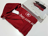 Maison Dor Sports халат подростковый с капюшоном красный