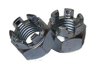 Гайка корончатая М18 ГОСТ 5918-70, DIN 935 з нержавіючої сталі А2 і А4, фото 2