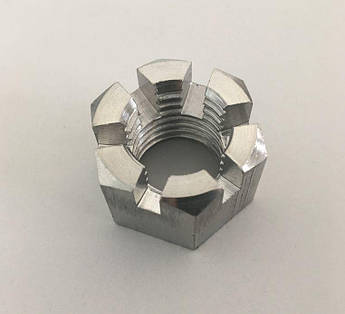 Гайка корончатая М18 ГОСТ 5918-70, DIN 935 з нержавіючої сталі А2 і А4, фото 3