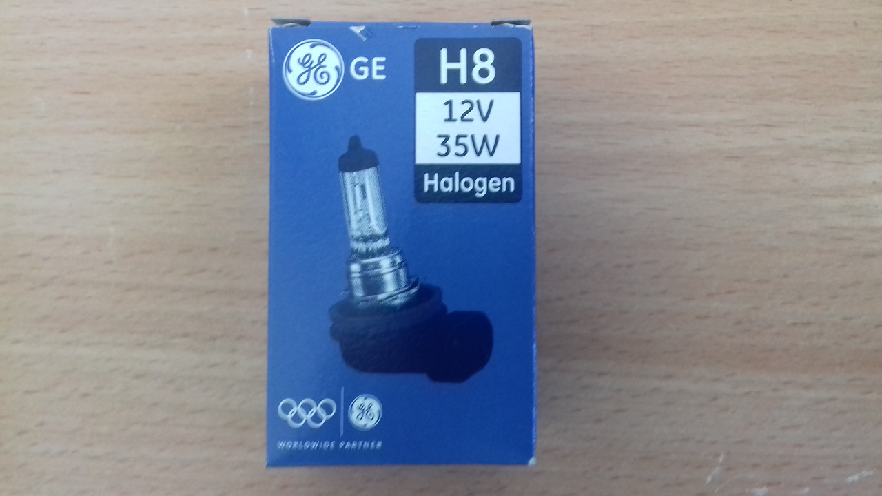 Автолампи Н8 General Electric (Tungsram) Standart PGJ19-1 12 V 35 W картонне паковання (Угорщина)