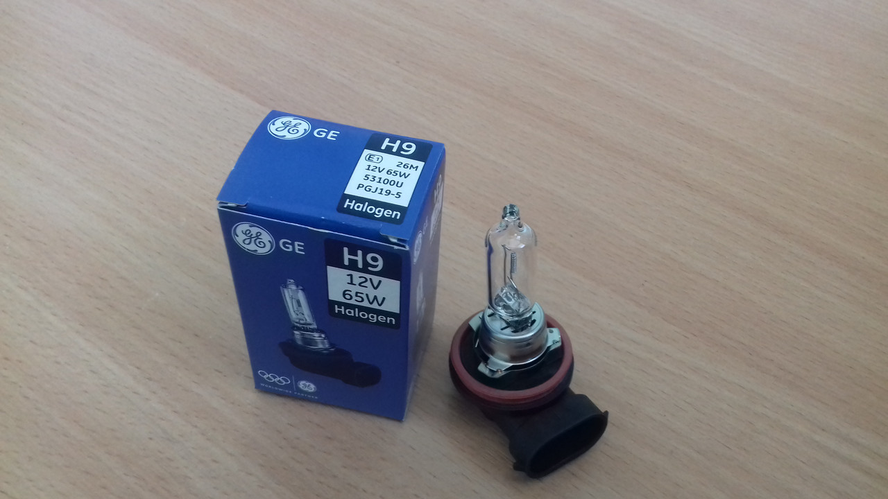 Автолампи Н9 General Electric (Tungsram) Standart 12 V 65 W PGJ19-5 картонне паковання (Угорщина)