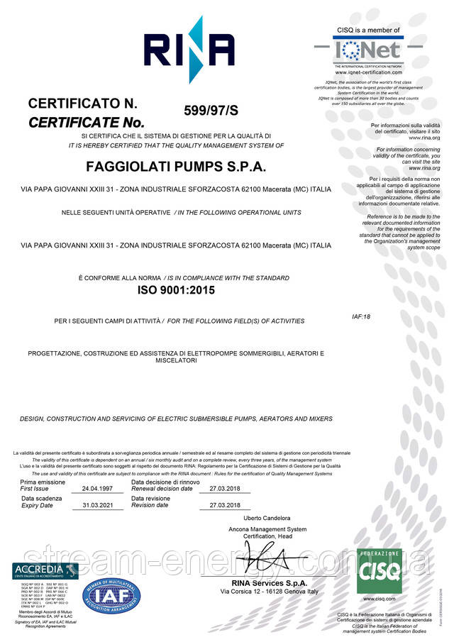 Насоси Faggiolati Насоси Faggiolati