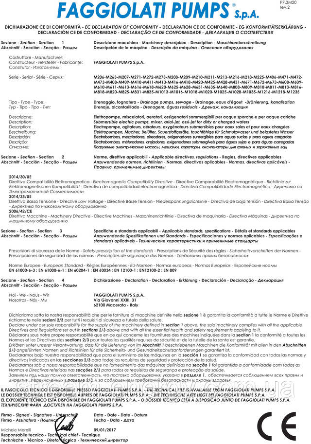 Насоси Faggiolati Насоси Faggiolati