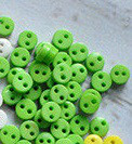 Гудзик для ляльок міні 6мм. Салатовий, № 6.25, фото 1