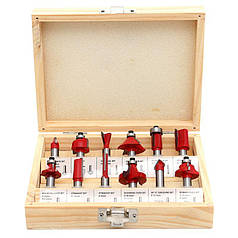 Набір фрез по дереву KD10282 12 шт. фреза 8мм. Kraft&Dele