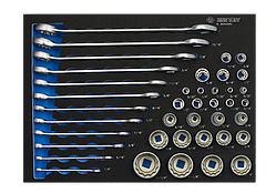 Набір інструментів (ключі і головки) в ложементі EVO 40 предметів KING TONY 9-9040SRV (Тайвань)