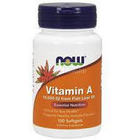 Витамины NOW Foods Vitamin A 10000IU 100 softgels