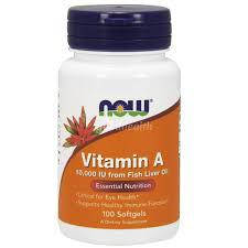 Вітаміни NOW Foods Vitamin A 10000IU 100 softgels