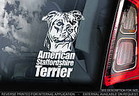 Американский Стаффордширский Терьер (American Staffordshire terrier) стикер