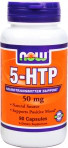 Антистес, покращення роботи мозку NOW Foods 5-HTP 50mg 30 caps, фото 1