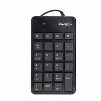 Клавіатура Fantech FTK-801, Slim, Black, (FTK801b), USB, цифровий блок