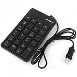 Клавіатура Fantech FTK-801, Slim, Black, (FTK801b), USB, цифровий блок, фото 5