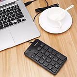 Клавіатура Fantech FTK-801, Slim, Black, (FTK801b), USB, цифровий блок, фото 8