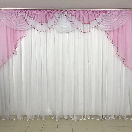 Ламбрекен шифоновий №103 на карниз 3-3,5 м, фото 1