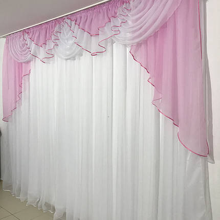 Ламбрекен шифоновий №103 на карниз 3-3,5 м, фото 2