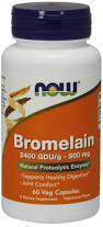 Фермент NOW Foods Bromelain 500mg 60 caps