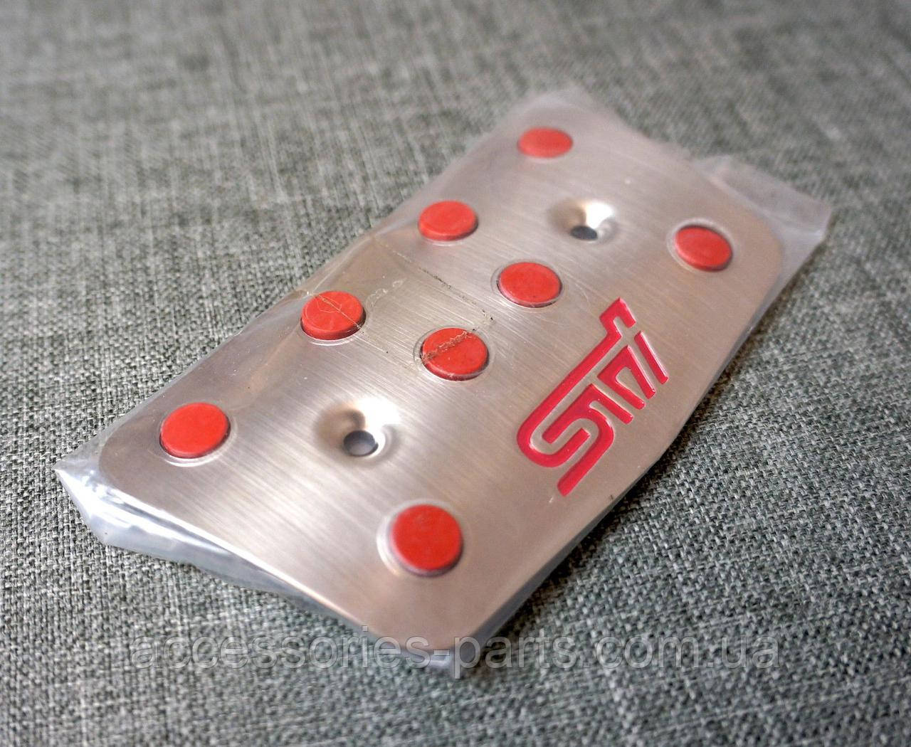 Комплект накладок на педалі Subaru STI на АКПП Нові Оригінальні , фото 1