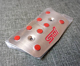 Комплект накладок на педалі Subaru STI на АКПП Нові Оригінальні 