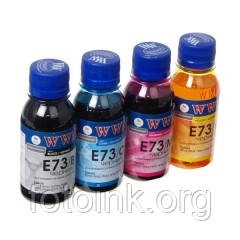 Чорнило EPSON Stylus CX3700, T26, TX106, TX206,TX419 B,C, M,Y E73SET (4*100 г), фото 1