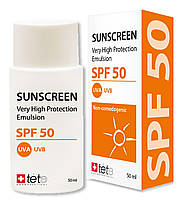 Сонцезахисний флюїд SUNSCREEN SPF50 TETe Cosmeceutical, 50 мл