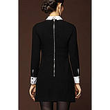 Плаття класичне чорне з білим комірцем, фото 2