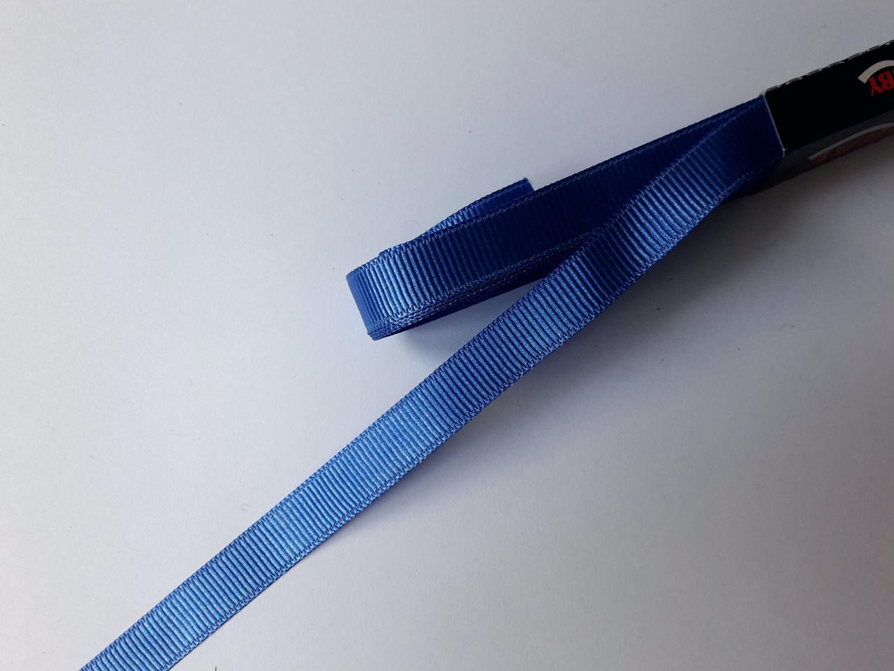 Стрічка репсова 1 см( 10 метрів) синя 94. Туреччина