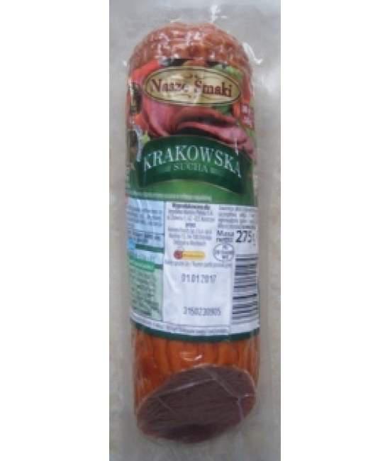 Ковбаса Krakowska суха Kraina Wedlin 260гр
